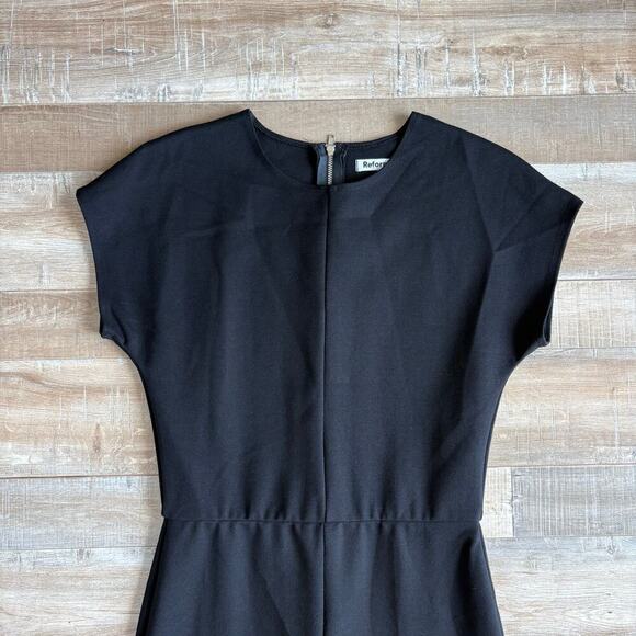 Reformation Black Knit Midi Dress Size 2 - Picture 2 of 5